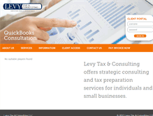 Tablet Screenshot of levycpafirm.com